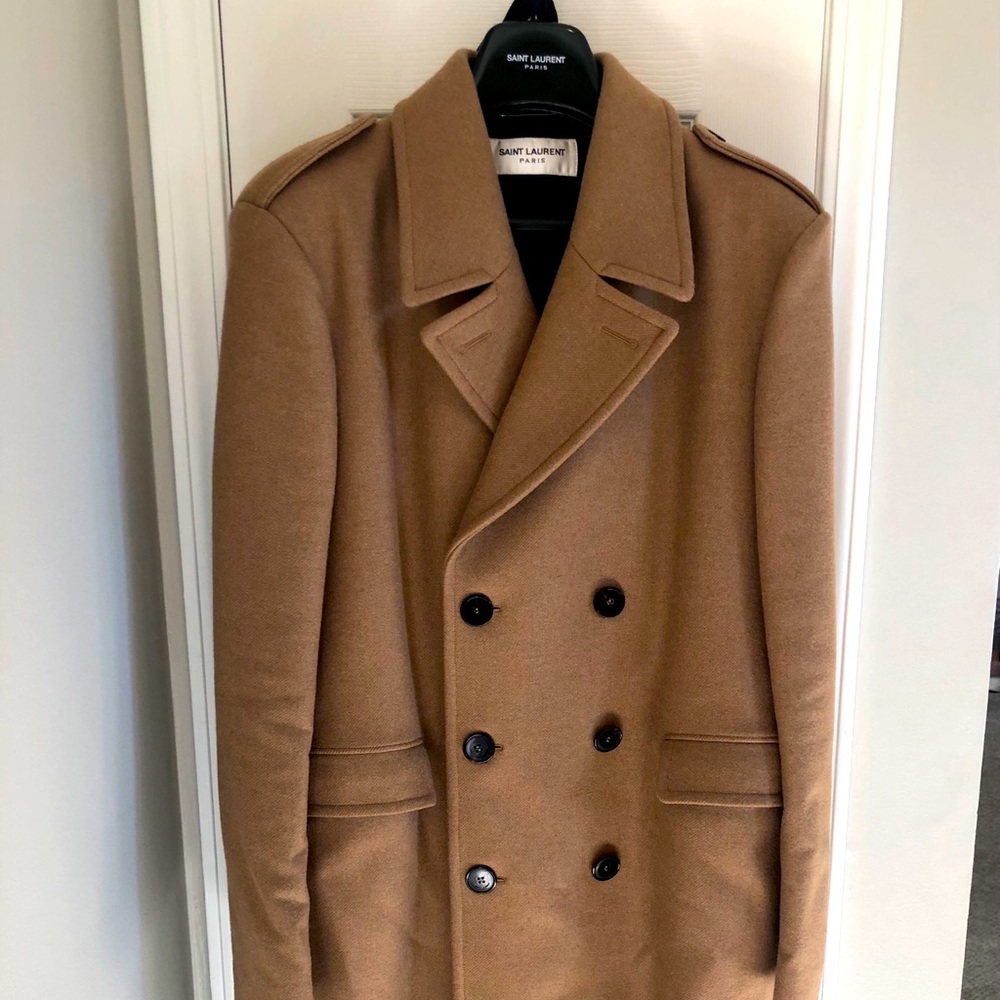 Saint Laurent Men’s Double Breasted Coat